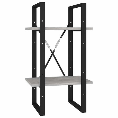 vidaXL Book Cabinet | Concrete Grey | Engineered wood, Metal | Book Cabinet 4