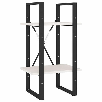 vidaXL Book Cabinet | White | Pinewood, metal | 5-Tier | Book Cabinet 4