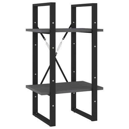 vidaXL Book Cabinet | Grey | Pinewood, Metal | Tall | Book Cabinet | Rectangular 4