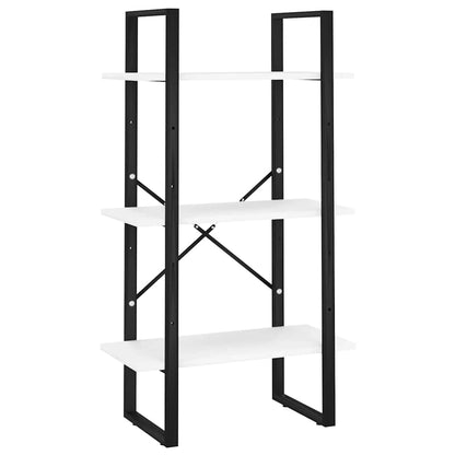 vidaXL Book Cabinet | White, Black | Engineered wood, Metal | 580 | Storage 5