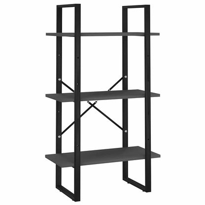vidaXL Book Cabinet | Grey | Engineered Wood, Metal | Medium | Book Cabinet 5