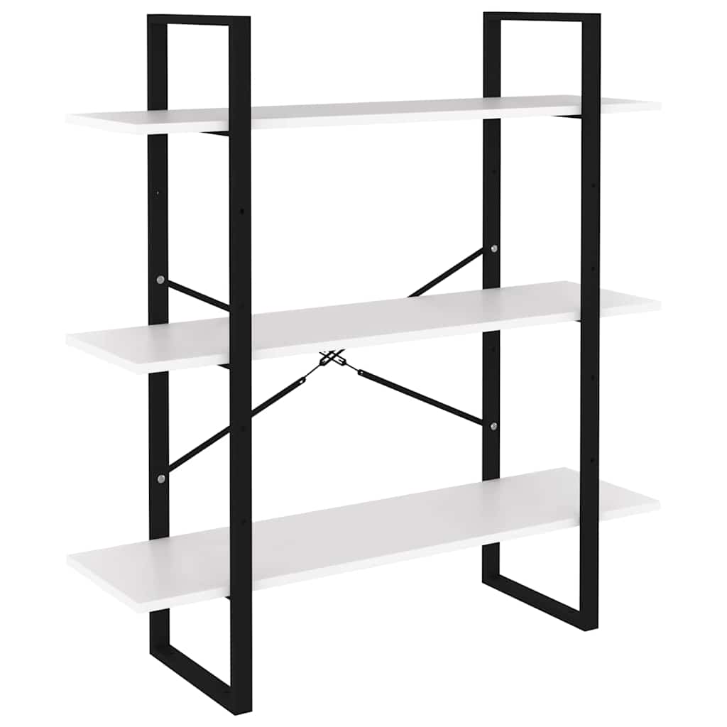 vidaXL Book Cabinet | White | Engineered wood, metal | Large | Modular 4