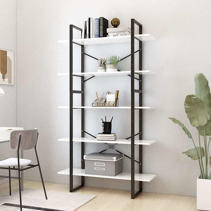 vidaXL Book Cabinet | White | Engineered wood, metal | Large | Modular 1