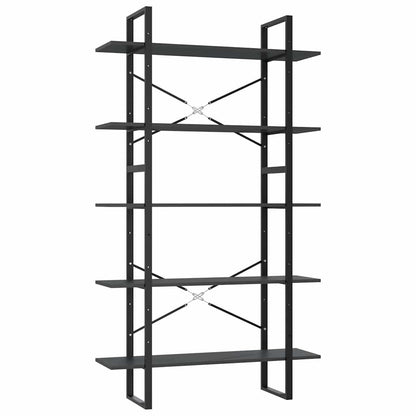 vidaXL Book Cabinet | Grey | Engineered wood and metal | Large | Book Cabinet 2