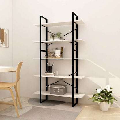 vidaXL 5-Tier Book Cabinet 40x30x175 cm Solid Wood Pine