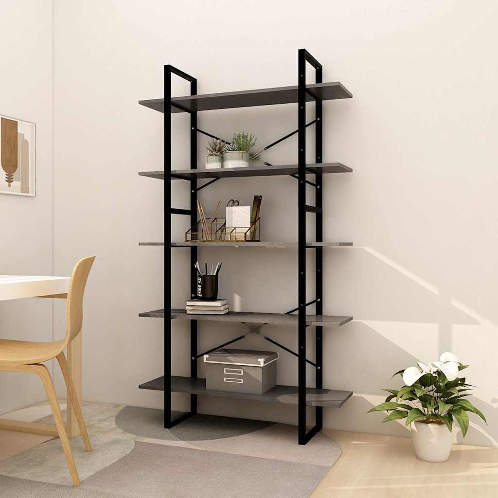 vidaXL 5-Tier Book Cabinet 40x30x175 cm Solid Wood Pine
