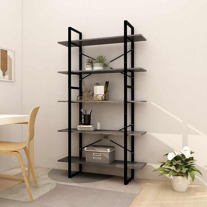 vidaXL 5-Tier Book Cabinet 40x30x175 cm Solid Wood Pine