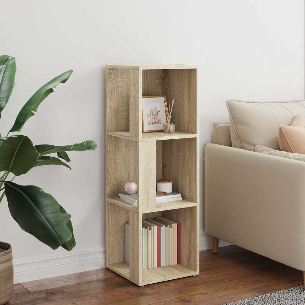 809029 vidaXL Corner Cabinet Sonoma Oak 33x33x100 cm Engineered Wood 3