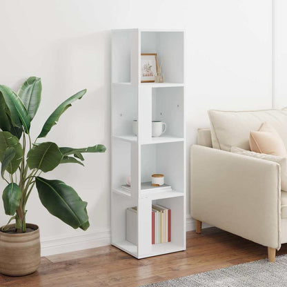 809035 vidaXL Corner Cabinet White 33x33x132 cm Engineered Wood 3