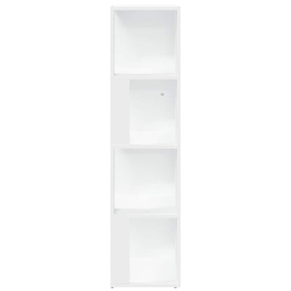 809035 vidaXL Corner Cabinet White 33x33x132 cm Engineered Wood 4