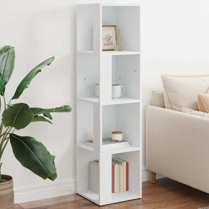 809035 vidaXL Corner Cabinet White 33x33x132 cm Engineered Wood 1