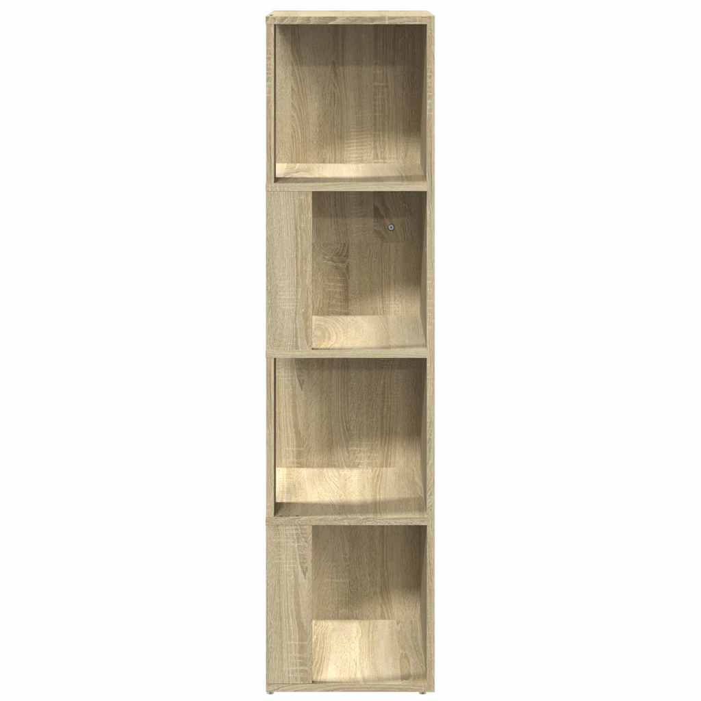 809038 vidaXL Corner Cabinet Sonoma Oak 33x33x132 cm Engineered Wood 4