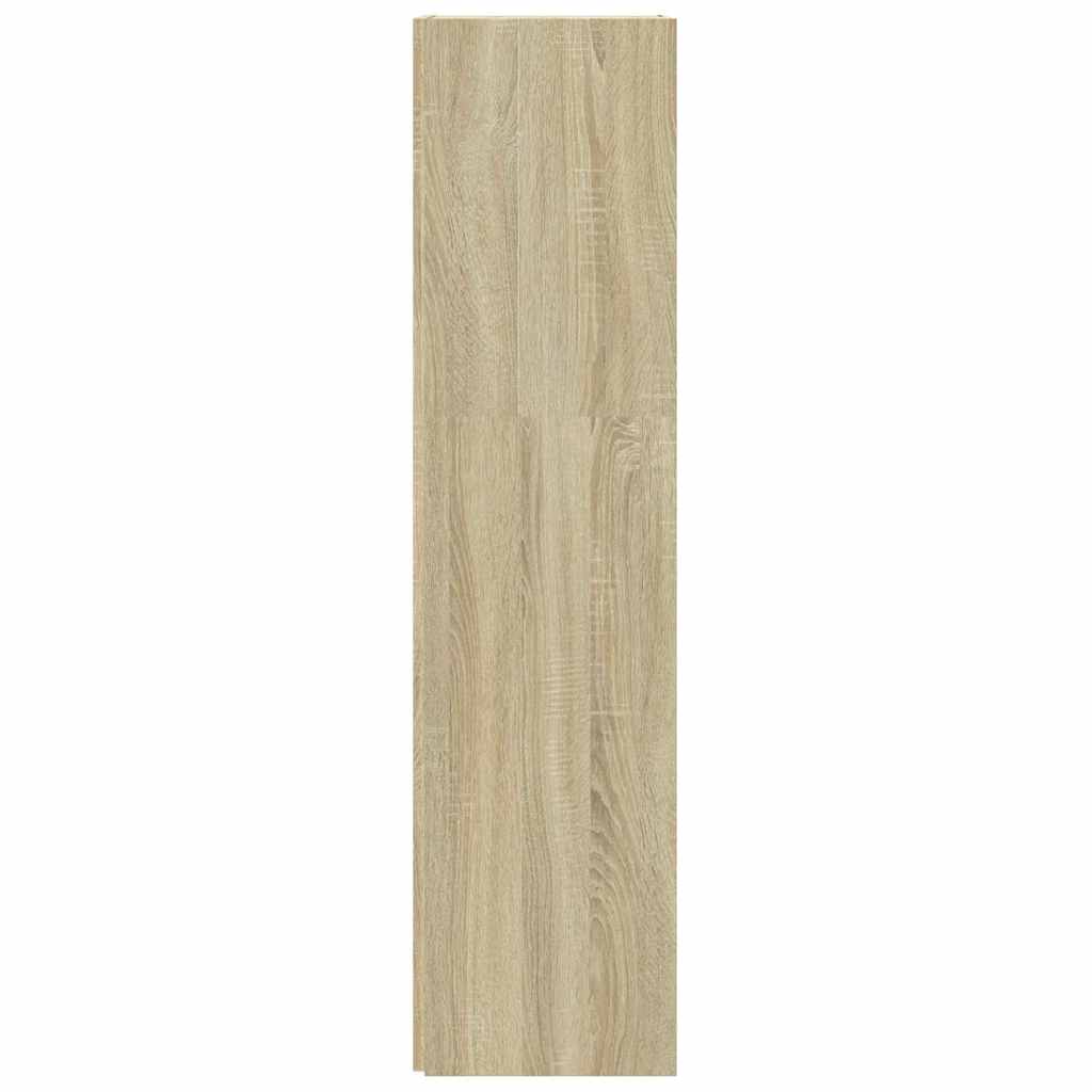 809038 vidaXL Corner Cabinet Sonoma Oak 33x33x132 cm Engineered Wood 5