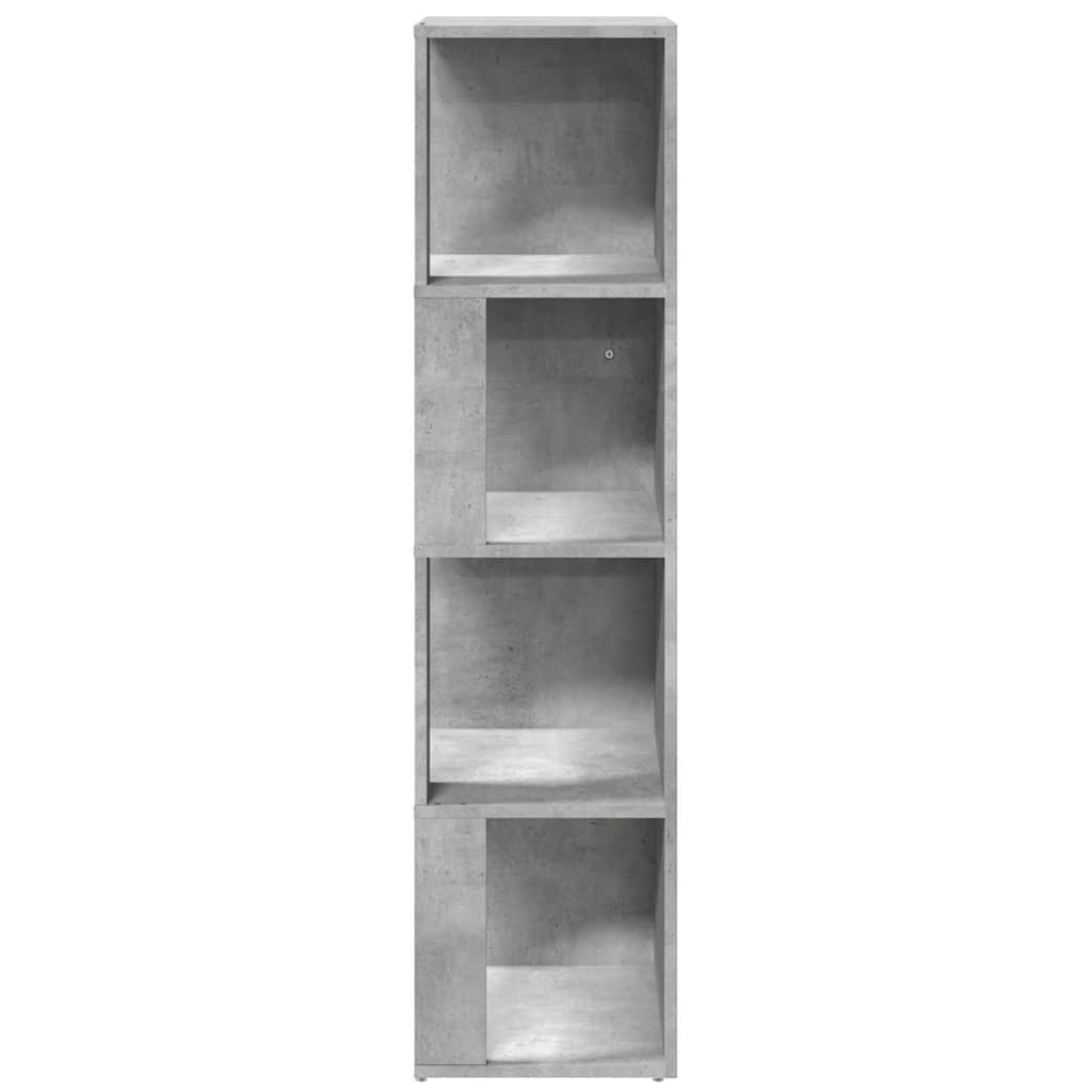 809039 vidaXL Corner Cabinet Concrete Grey 33x33x132 cm Engineered Wood 4