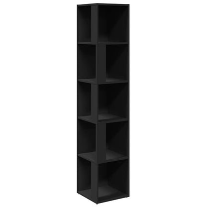 809045 vidaXL Corner Cabinet Black 33x33x164,5 cm Engineered Wood 2