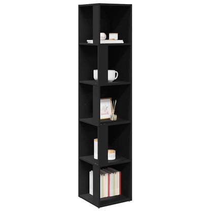 809045 vidaXL Corner Cabinet Black 33x33x164,5 cm Engineered Wood 6