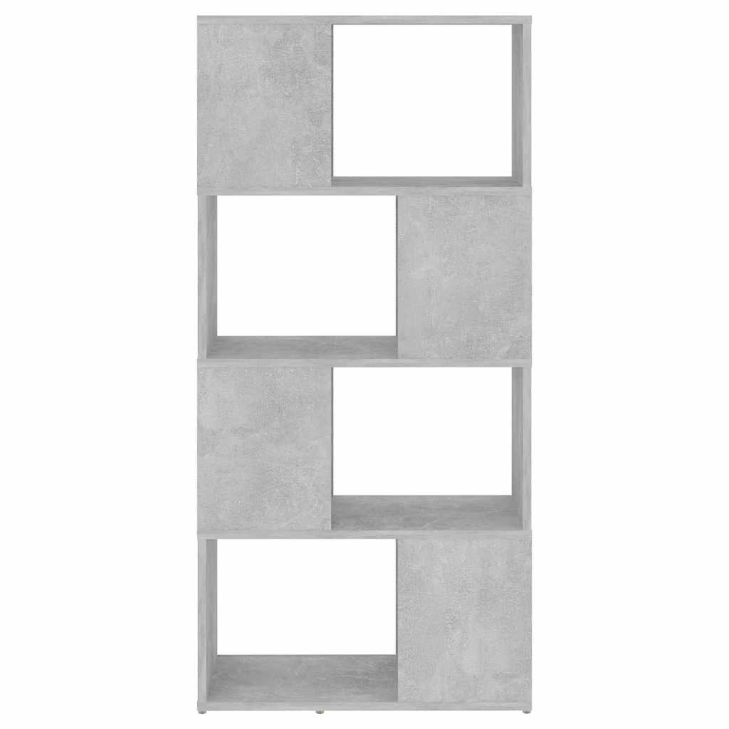 vidaXL Book Cabinet Room Divider Concrete Grey 60x24x124.5 cm 5