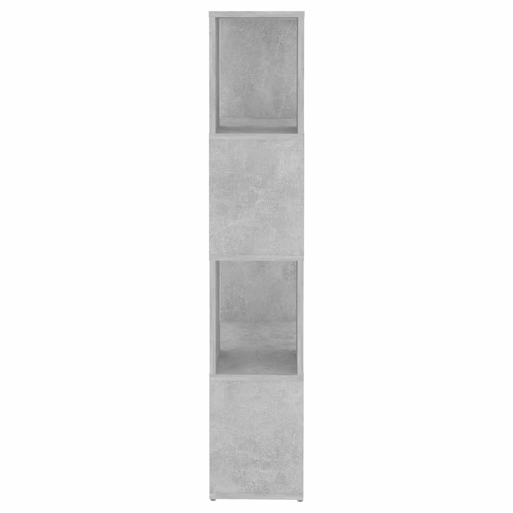 vidaXL Book Cabinet Room Divider Concrete Grey 60x24x124.5 cm 6