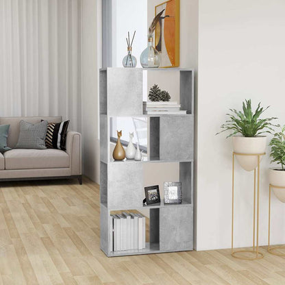 vidaXL Book Cabinet Room Divider Concrete Grey 60x24x124.5 cm 1