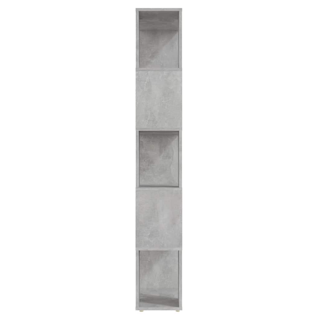 vidaXL Book Cabinet Room Divider Concrete Grey 60x24x155 cm 6