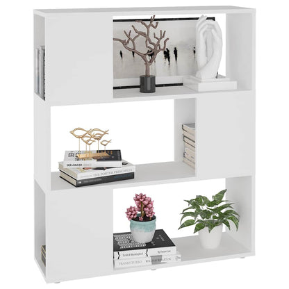 vidaXL Book Cabinet Room Divider White 80x24x94 cm Engineered Wood 4