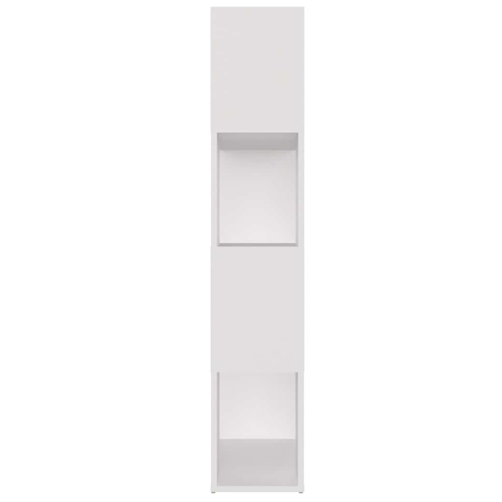 vidaXL Book Cabinet Room Divider White 80x24x124.5 cm Engineered Wood 6