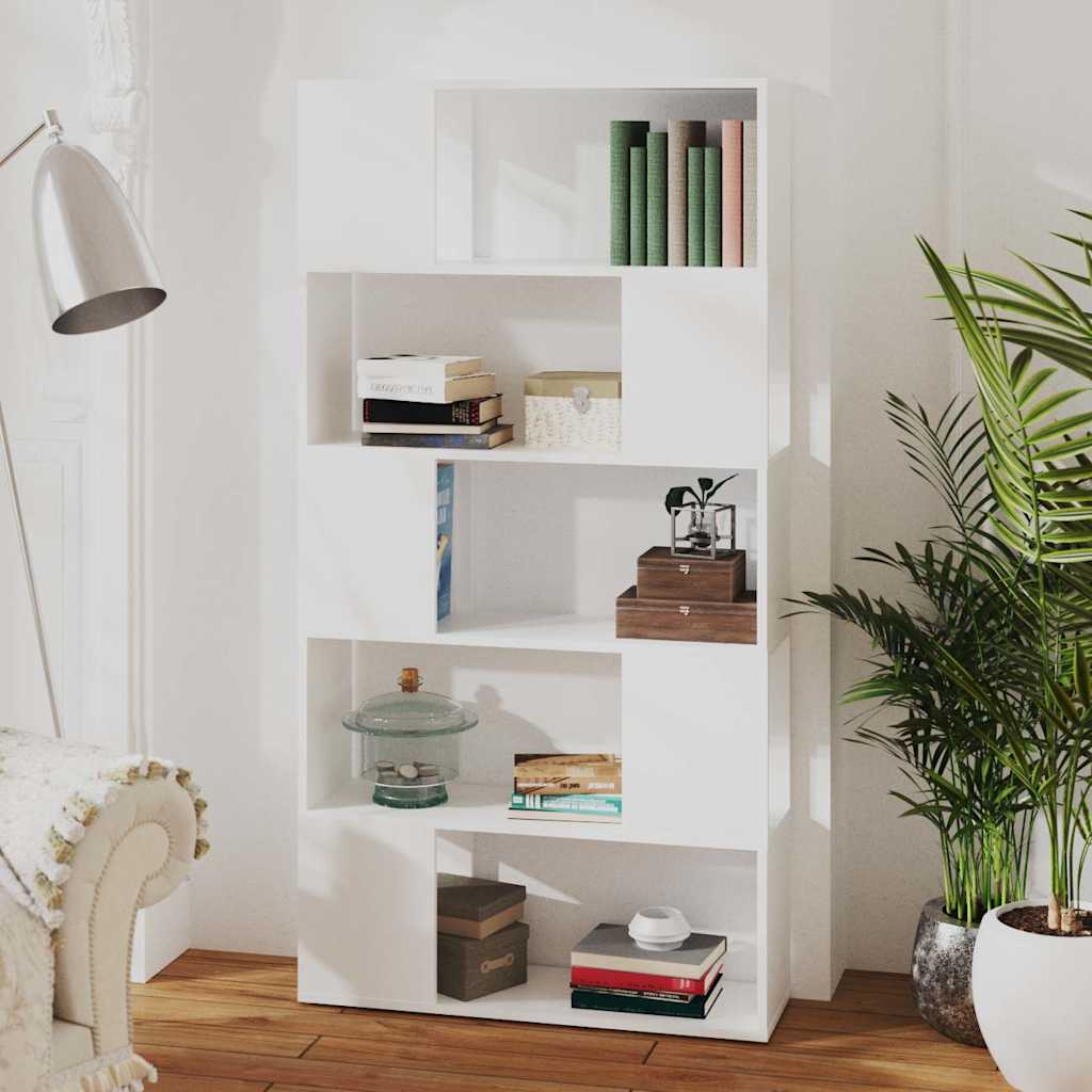 vidaXL #N/A | White | Engineered wood | 80x24x155 cm | Book Cabinet 6