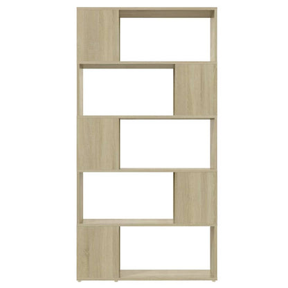 vidaXL Book Cabinet Room Divider | Sonoma oak | Engineered wood | 80x24x155 cm 3