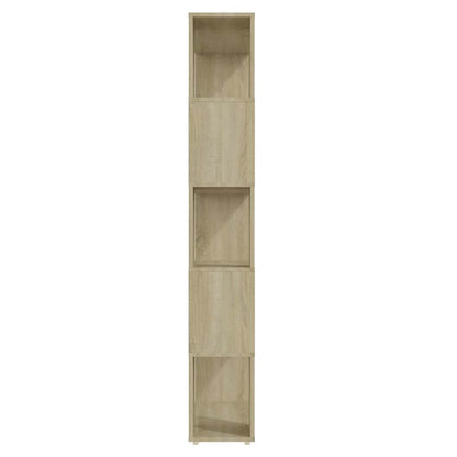 vidaXL Book Cabinet Room Divider | Sonoma oak | Engineered wood | 80x24x155 cm 4