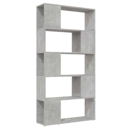 vidaXL Book Cabinet Room Divider | Concrete grey | Engineered wood 2