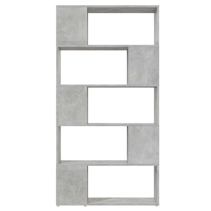 vidaXL Book Cabinet Room Divider | Concrete grey | Engineered wood 3