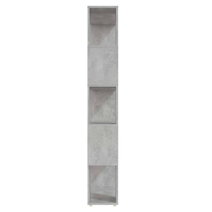 vidaXL Book Cabinet Room Divider | Concrete grey | Engineered wood 4