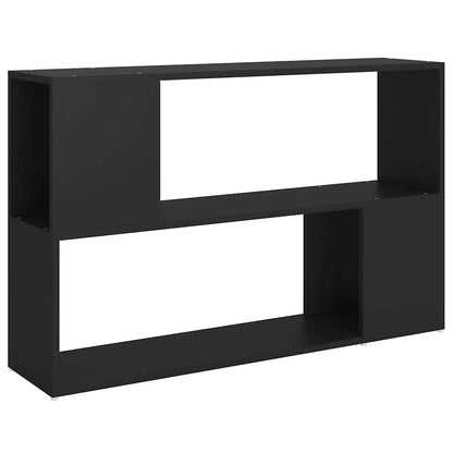 vidaXL Book Cabinet Black 100x24x63 cm Engineered Wood 2