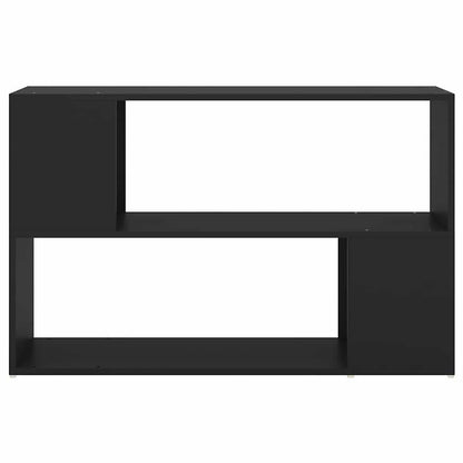 vidaXL Book Cabinet Black 100x24x63 cm Engineered Wood 3