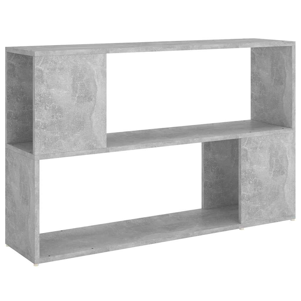 vidaXL Book Cabinet | Concrete grey | Engineered wood | 100 cm x 24 cm x 63 cm 2
