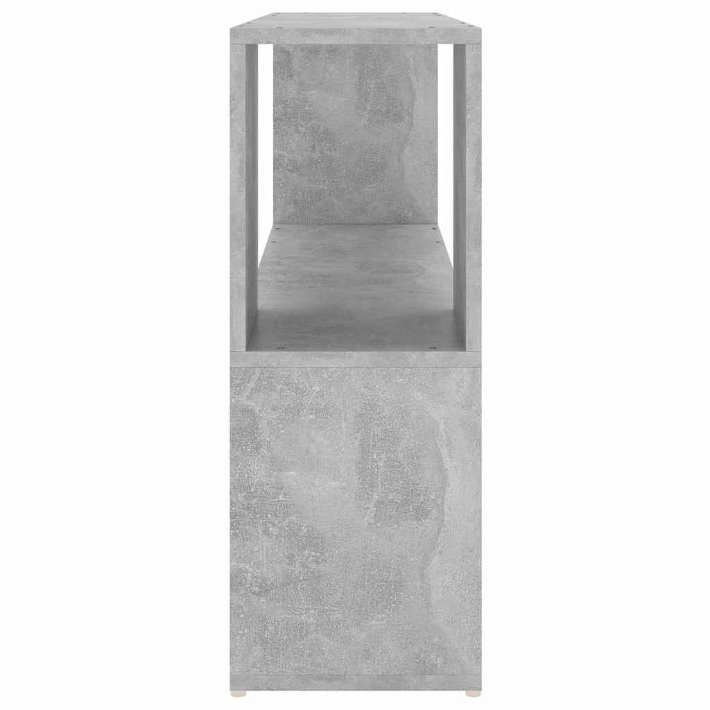 vidaXL Book Cabinet | Concrete grey | Engineered wood | 100 cm x 24 cm x 63 cm 4