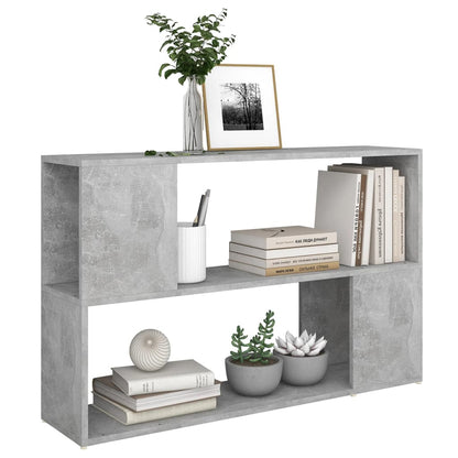 vidaXL Book Cabinet | Concrete grey | Engineered wood | 100 cm x 24 cm x 63 cm 5