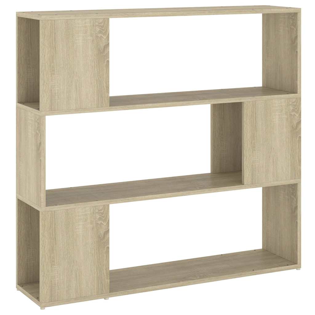 vidaXL Book Cabinet Room Divider Sonoma Oak 100x24x94 cm 2