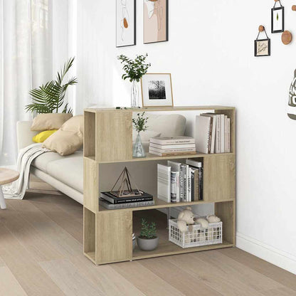 vidaXL Book Cabinet Room Divider Sonoma Oak 100x24x94 cm 1
