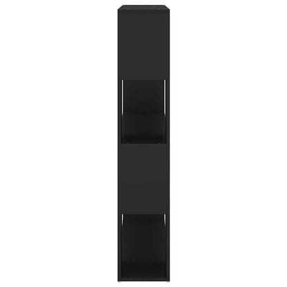 vidaXL Book Cabinet Room Divider Black 100x24x124 cm 6