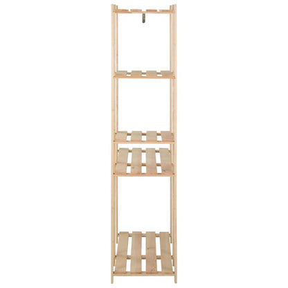 vidaXL Clothes Rack | Natural pinewood | Solid pinewood | 110 x 38 x 170 cm 4