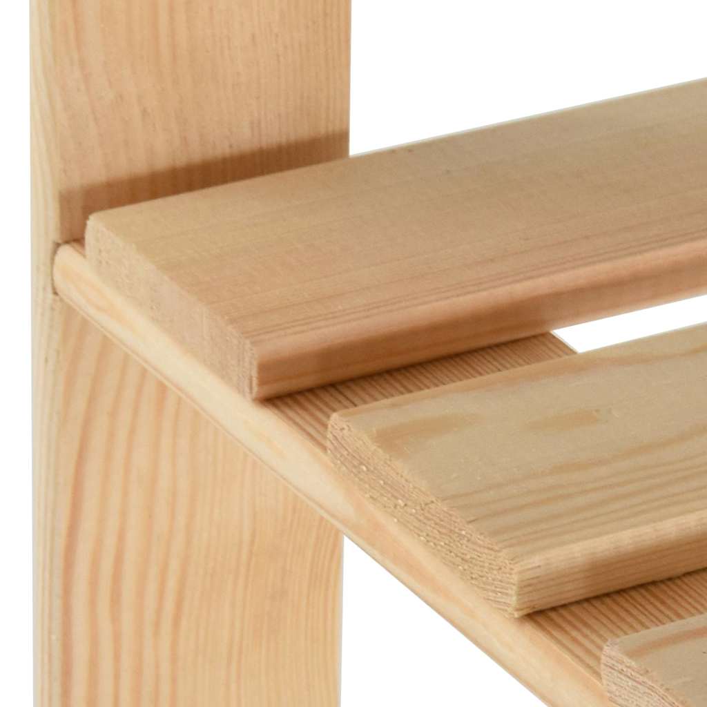 vidaXL Clothes Rack | Natural pinewood | Solid pinewood | 110 x 38 x 170 cm 6