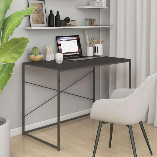 Computer Desk 110x60x70 cm Engineered Wood Black