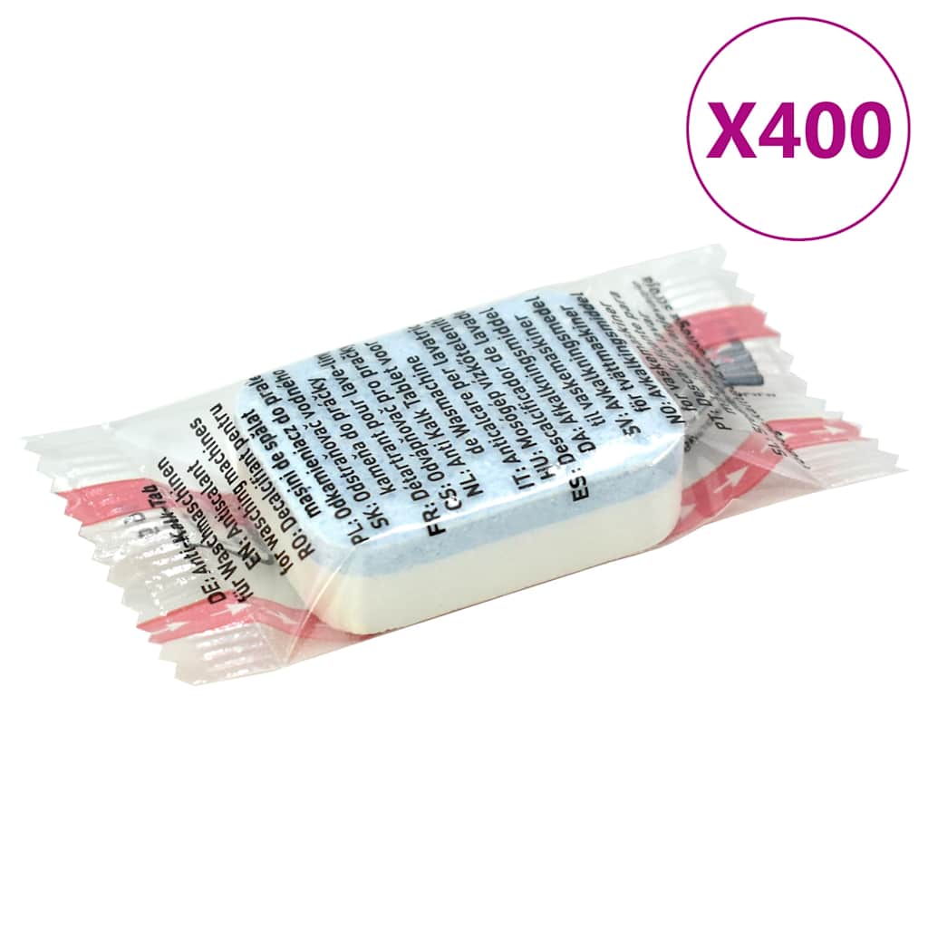 vidaXL Washing Machine Detergent Tablets 400pcs Prevent Limescale&Dirt 2