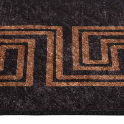 vidaXL Rug | Black and Gold | 100% Polyester | 160x230 cm | Rug | Rectangular 6