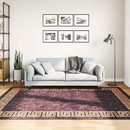 vidaXL Rug | Black and Gold | 100% Polyester | 160x230 cm | Rug | Rectangular 1