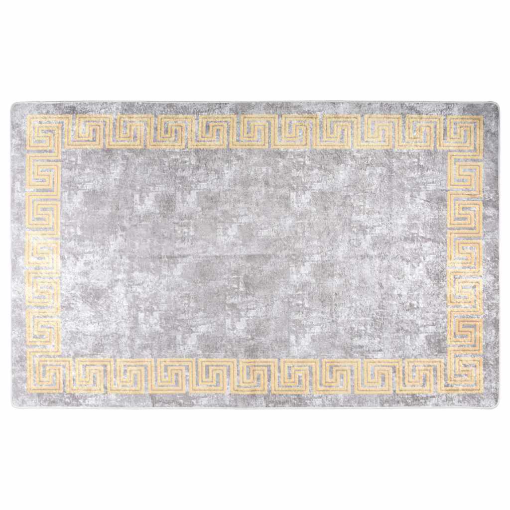 vidaXL Rug | Grey | 100% Polyester | 160x230 cm | Area Rug | Rectangular 1