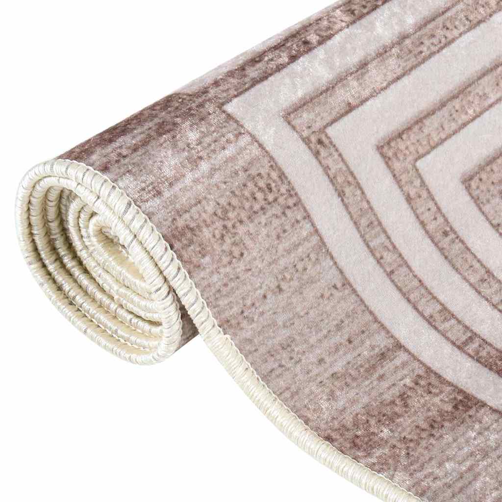 vidaXL Rug | Beige | 100% Polyester | Large | Rug | Rectangular | Trendy 4