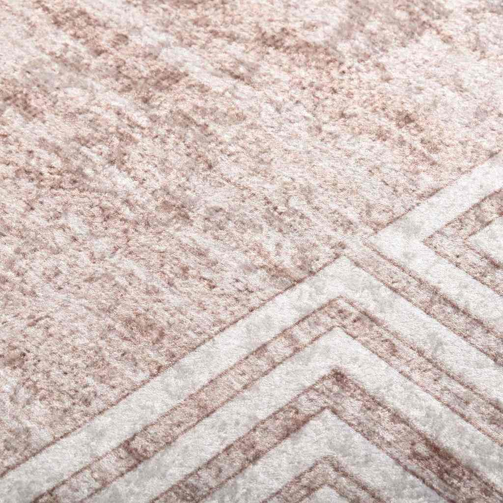 vidaXL Rug | Beige | 100% Polyester | Large | Rug | Rectangular | Trendy 6