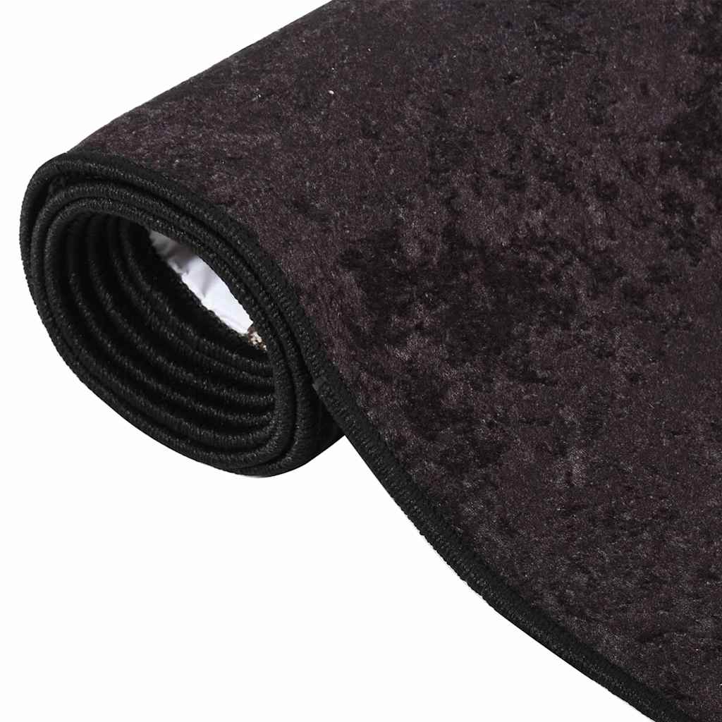 vidaXL Rug | Anthracite | Velvet, PVC backing | Large | Rug | Rectangular 3